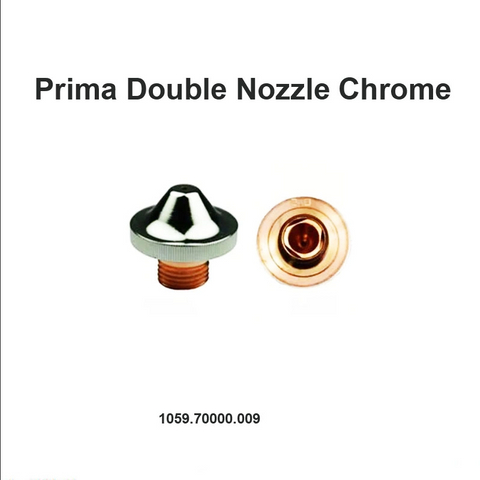 Prima Doble Boquilla Cromada 1.75mm