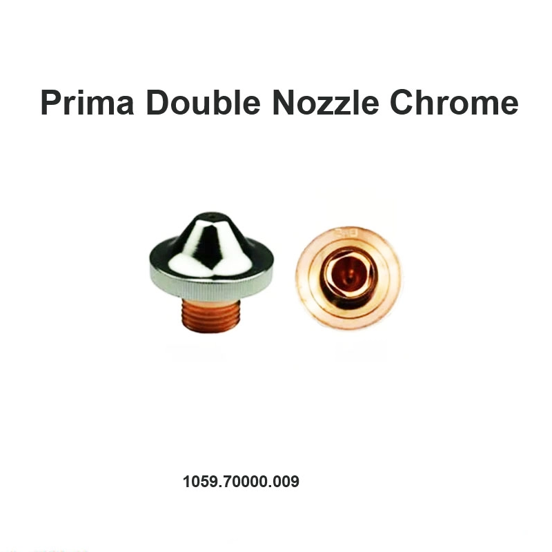 Prima Doble Boquilla Cromada 1.75mm