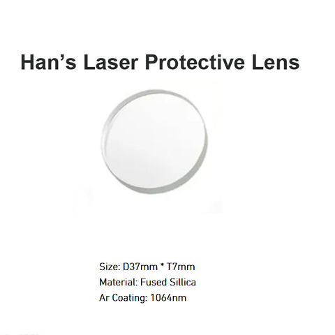 Lente protectora láser de Han D37 *T7mm
