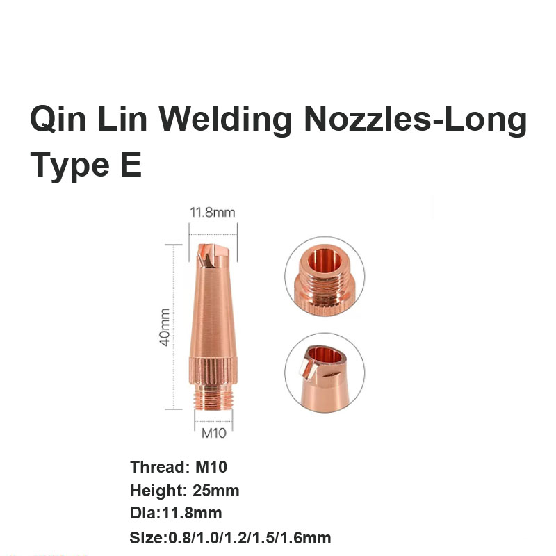 Boquillas de soldadura Qin Lin: tipo largo E