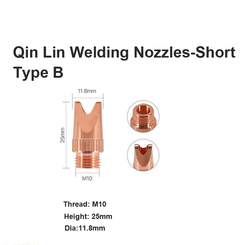 Boquillas de soldadura Qin Lin: tipo corto B