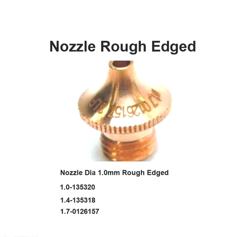 Boquilla Trumpf con bordes rugosos