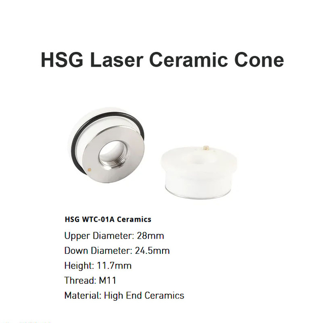 Cono cerámico láser HSG D 28 mm H11,7 mm