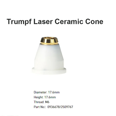 Cono de cerámica láser Trumpf D17.6 mm