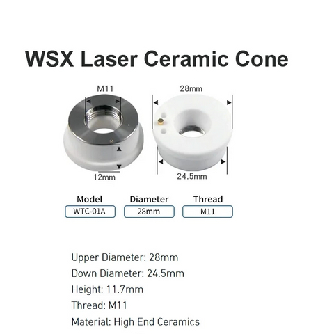 Cono cerámico láser WSX D19,5 mm