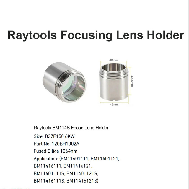 Raytools BM114S Soporte de lente de enfoque D37 F150 6KW