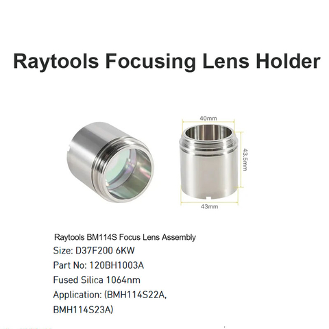 Conjunto de lentes de enfoque Raytools BM114S D37 F200 6KW