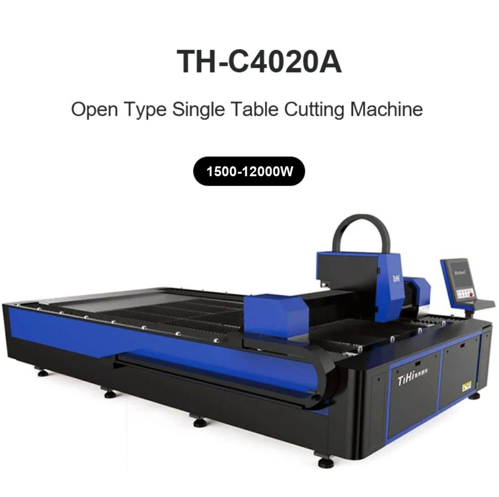 Máquina cortadora láser de fibra de plataforma única de tipo abierto TH-C3015A /TH-C4020A/TH-C6020A/TH-C8025A/TH-C12025A